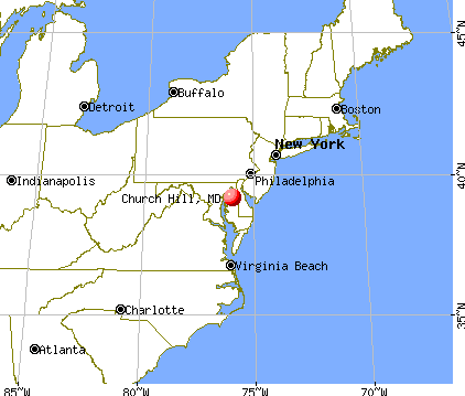 Church Hill, Maryland map