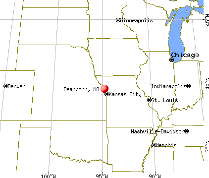 Dearborn, Missouri map