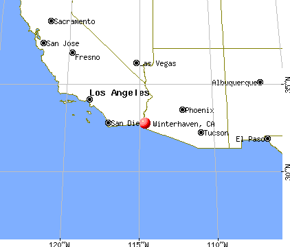Winterhaven, California map