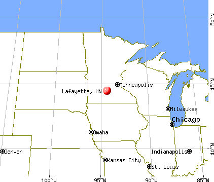 Lafayette, Minnesota map