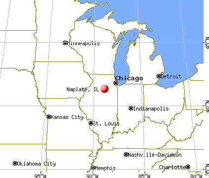 Naplate, Illinois map