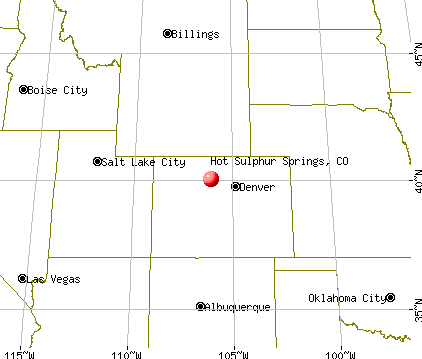 Hot Sulphur Springs, Colorado map