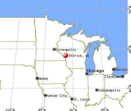 Ettrick, Wisconsin map
