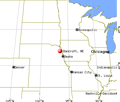 Bancroft, Nebraska map