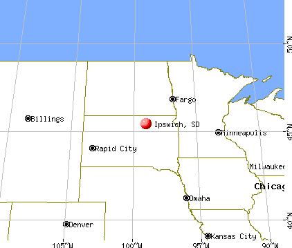 Ipswich, South Dakota map