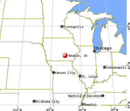 Beacon, Iowa map