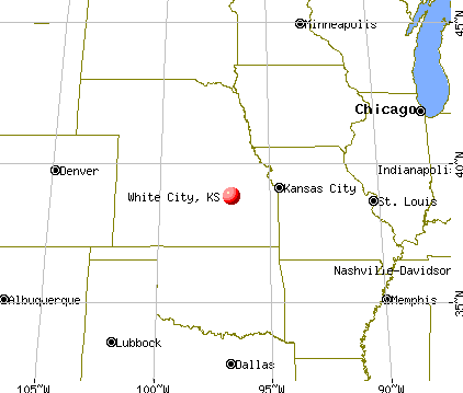 White City, Kansas map