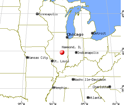 Hammond, Illinois map
