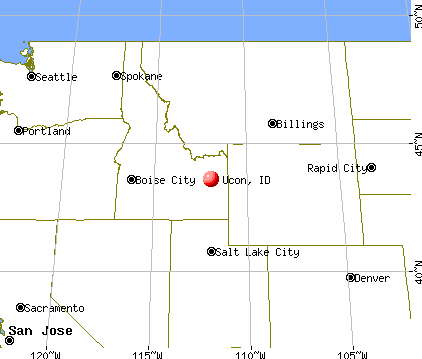 Ucon, Idaho map