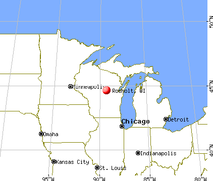 Rosholt, Wisconsin map