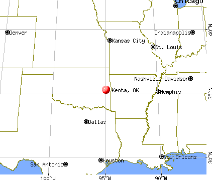 Keota, Oklahoma map