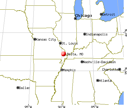 Delta, Missouri map