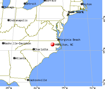 Hamilton, North Carolina map