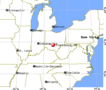 Clarksburg, Ohio map