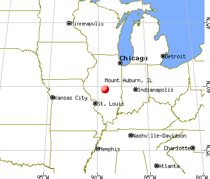 Mount Auburn, Illinois map