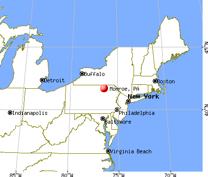 Monroe, Pennsylvania map