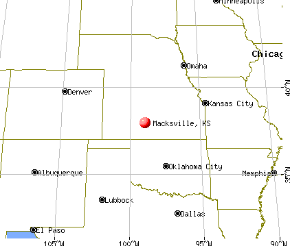 Macksville, Kansas map
