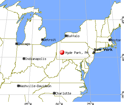 Hyde Park, Pennsylvania map