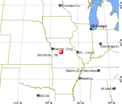 Smithton, Missouri map