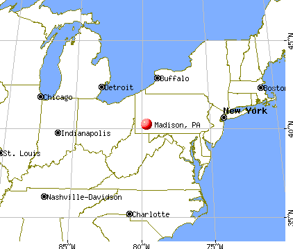 Madison, Pennsylvania map