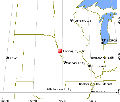 Farragut, Iowa map