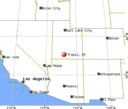 Tropic, Utah map