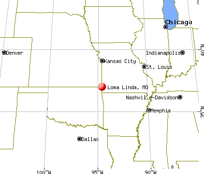 Loma Linda, Missouri map
