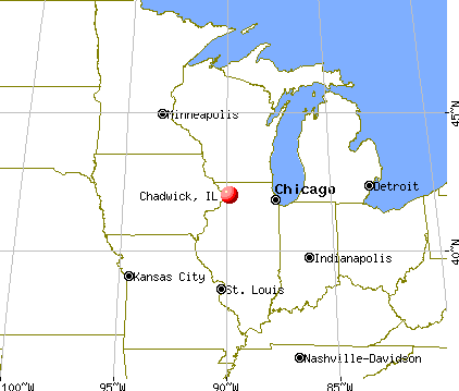 Chadwick, Illinois map