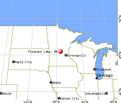 Pleasant Lake, Minnesota map