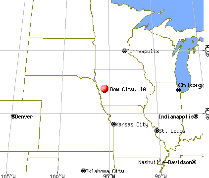 Dow City, Iowa map