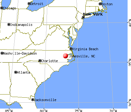 Jamesville, North Carolina map