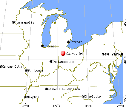 Cairo, Ohio map