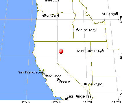 Gerlach-Empire, Nevada map