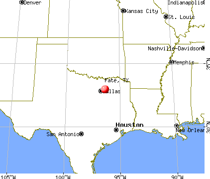 Fate, Texas map