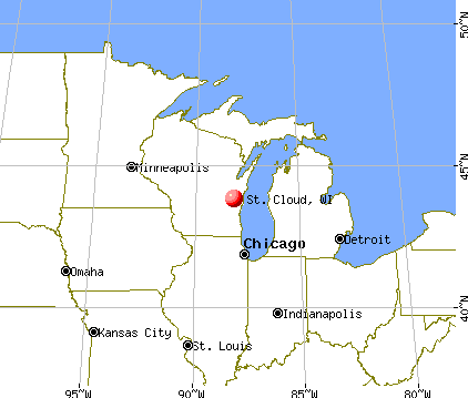 St. Cloud, Wisconsin map