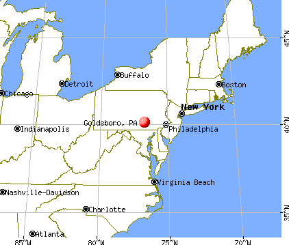 Goldsboro, Pennsylvania map