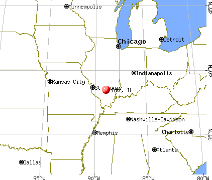 Dix, Illinois map