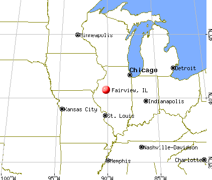 Fairview, Illinois map