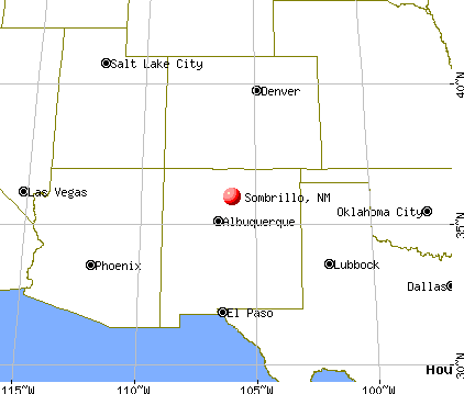 Sombrillo, New Mexico map