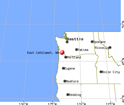 East Cathlamet, Washington map