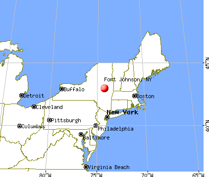 Fort Johnson, New York map