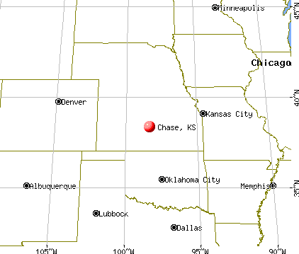 Chase, Kansas map