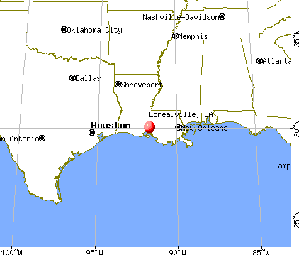 Loreauville, Louisiana map