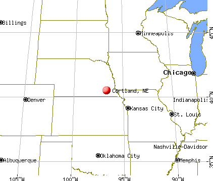 Cortland, Nebraska map