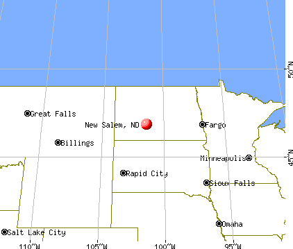 New Salem, North Dakota map