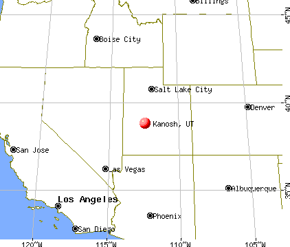 Kanosh, Utah map
