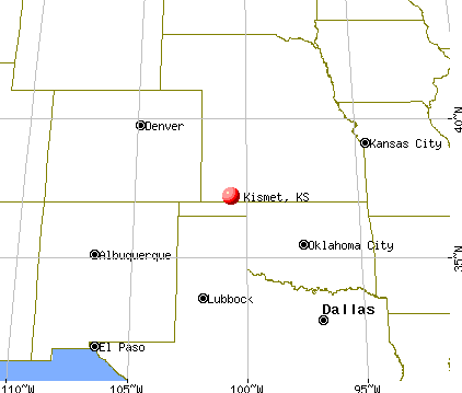 Kismet, Kansas map