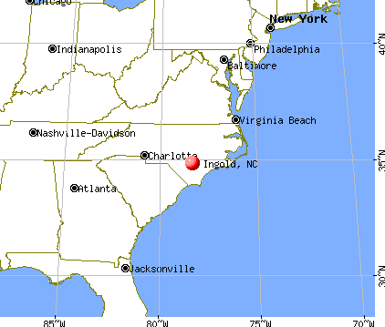 Ingold, North Carolina map