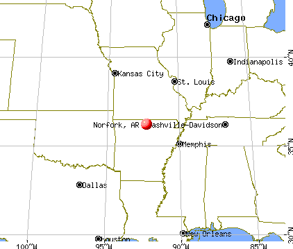 Norfork, Arkansas map