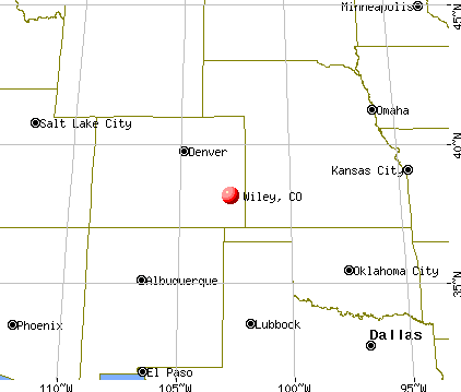 Wiley, Colorado map